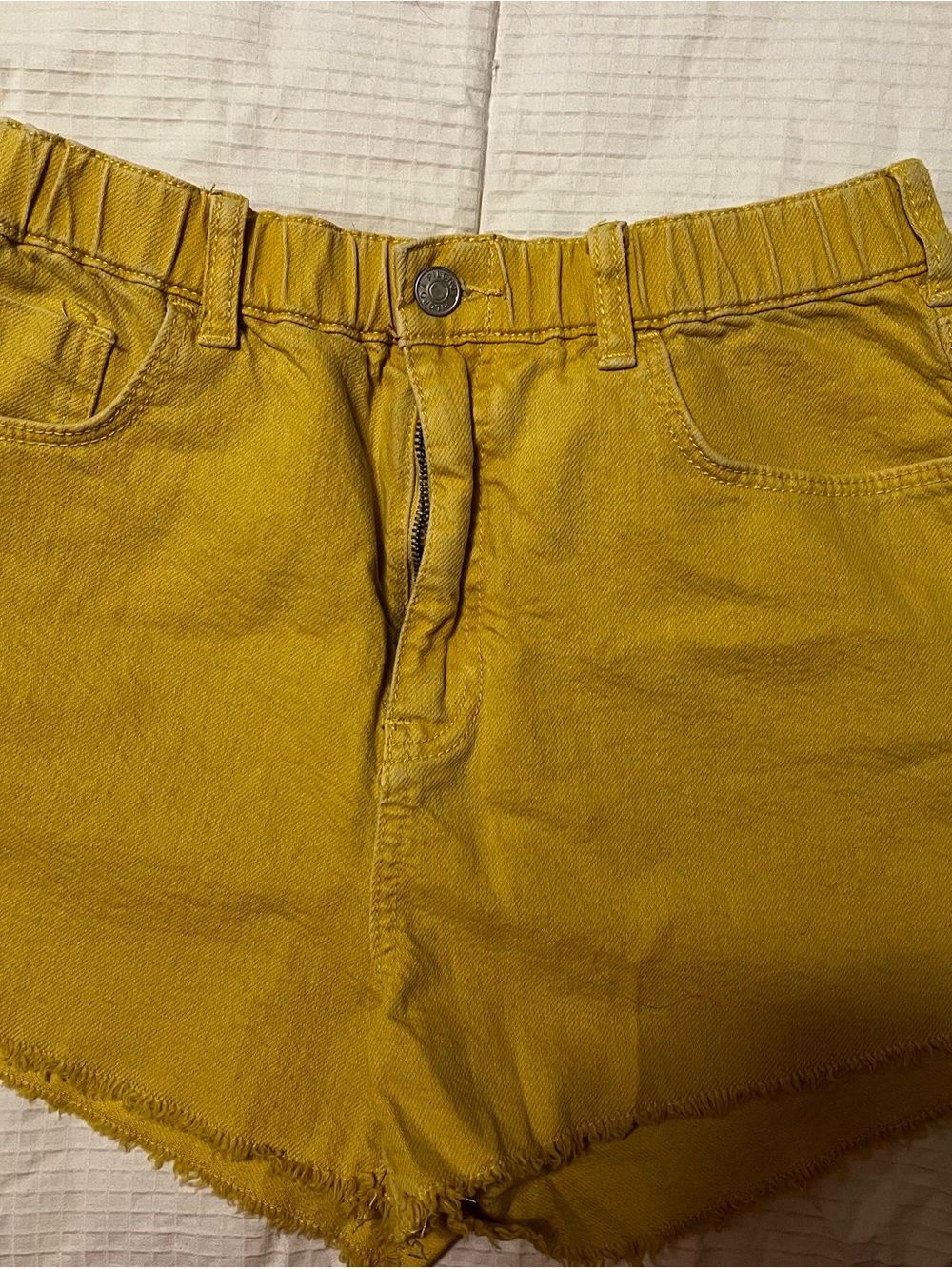 Pilcro Women’s Mustard Yellow Denim Shorts Small